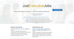 Desktop Screenshot of justexecutivejobs.com