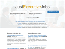 Tablet Screenshot of justexecutivejobs.com